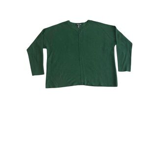 Eileen Fisher Forest Green Crewneck Sweater
